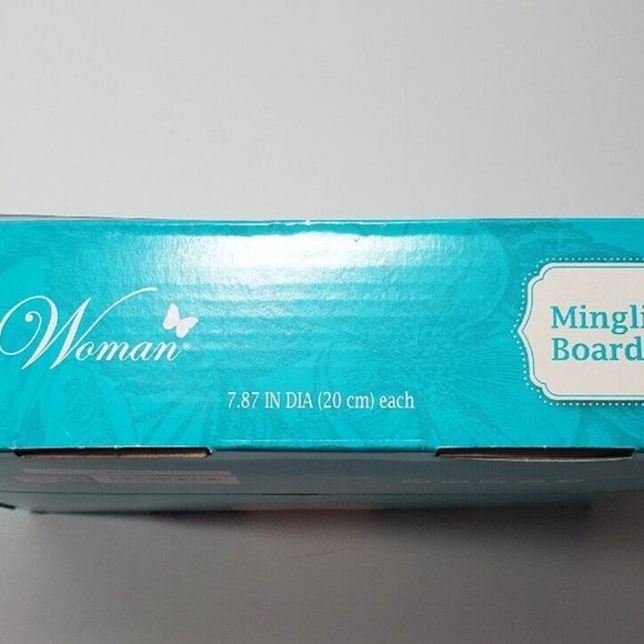 PIONEER WOMAN MINGLING BOARD SET 4 PIECES FLORAL BRAND NEW NIB - Picture 5 of 9